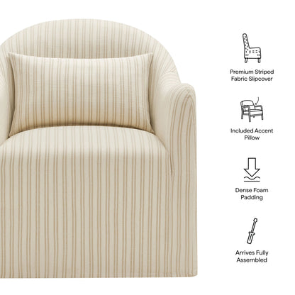 Bardot Striped Accent Chair by Modway