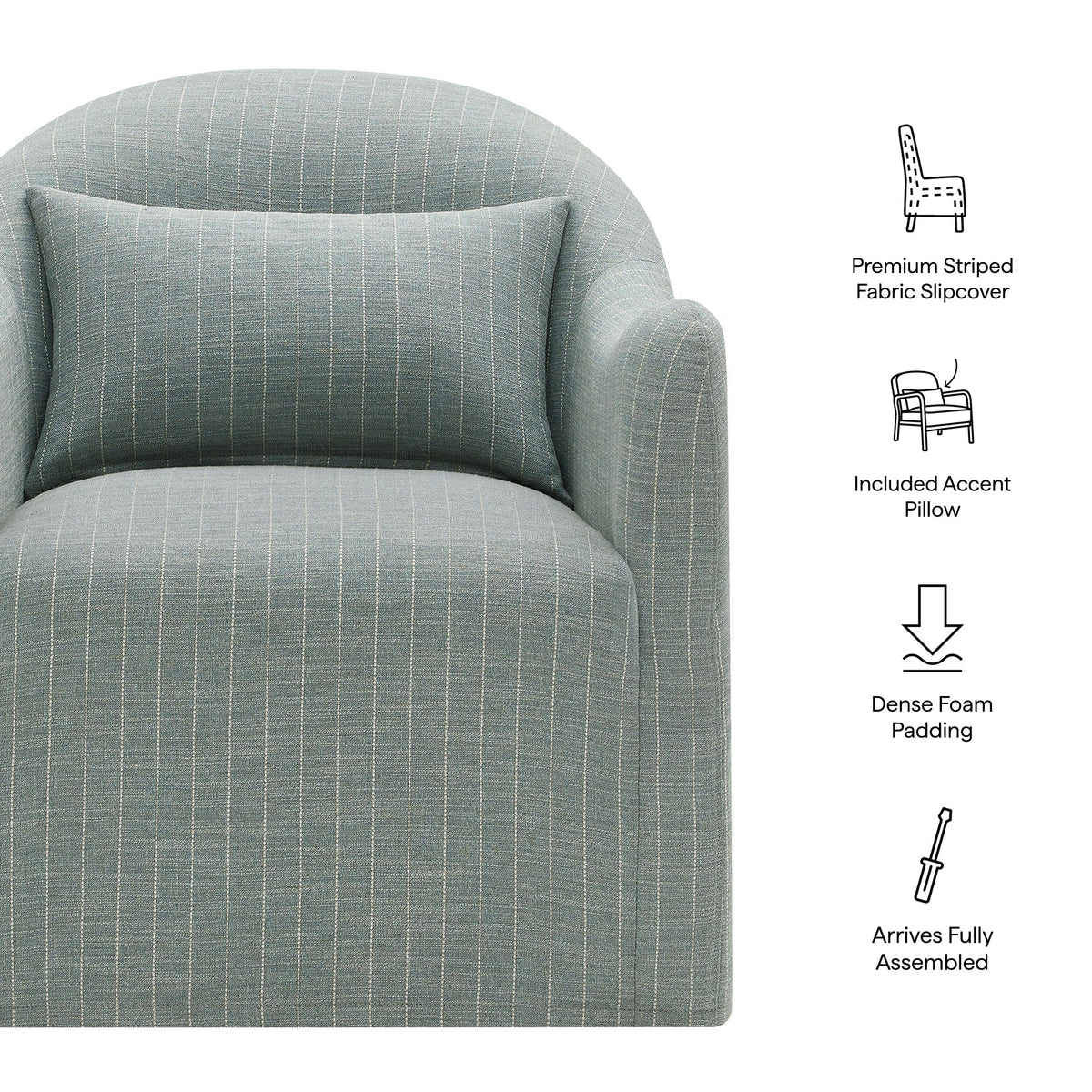 Bardot Striped Accent Chair by Modway