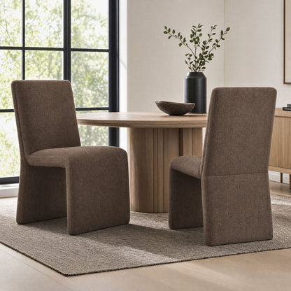 Emory Upholstered Fabric Dining Side Chair Set of 2 by Modway