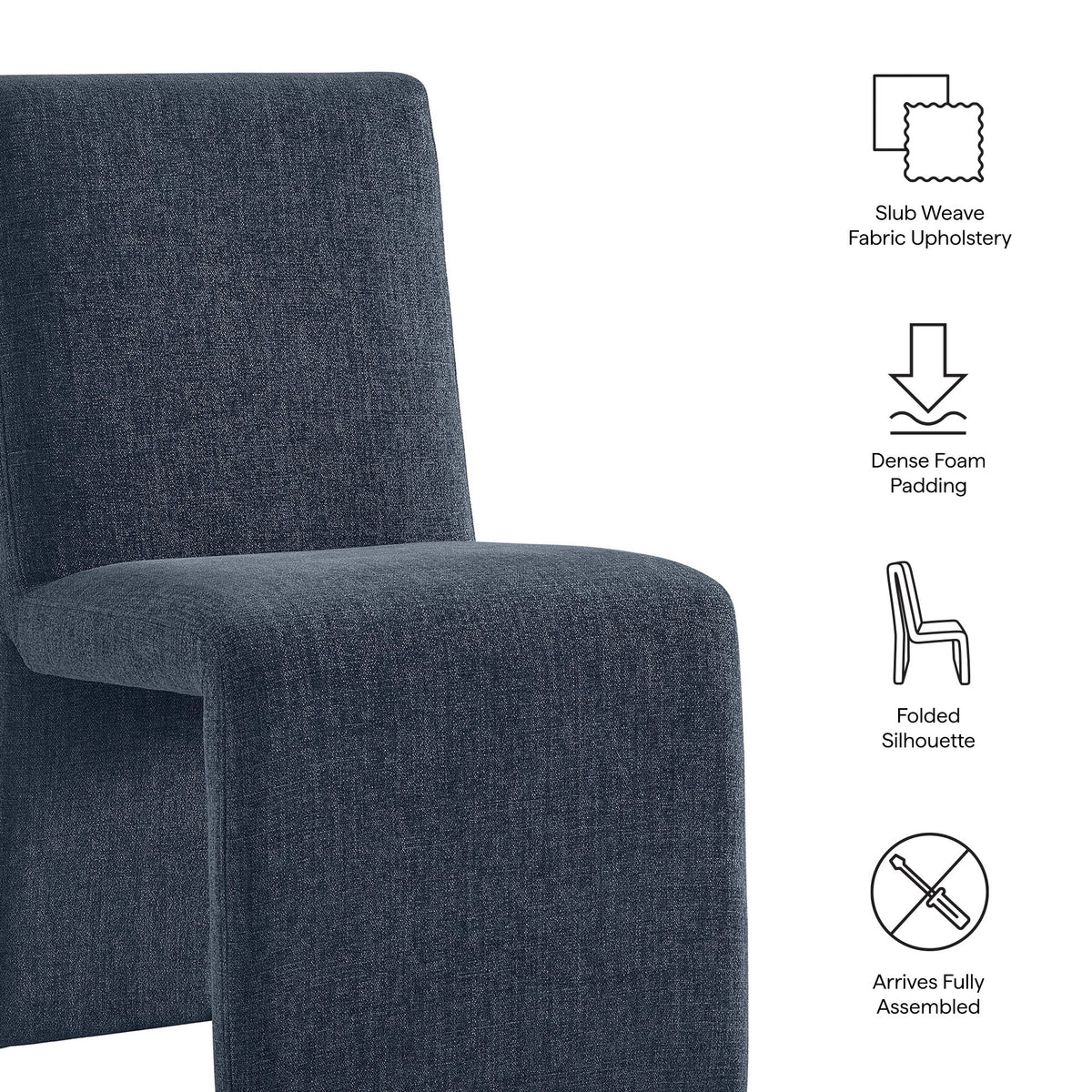 Emory Upholstered Fabric Dining Side Chair Set of 2 by Modway