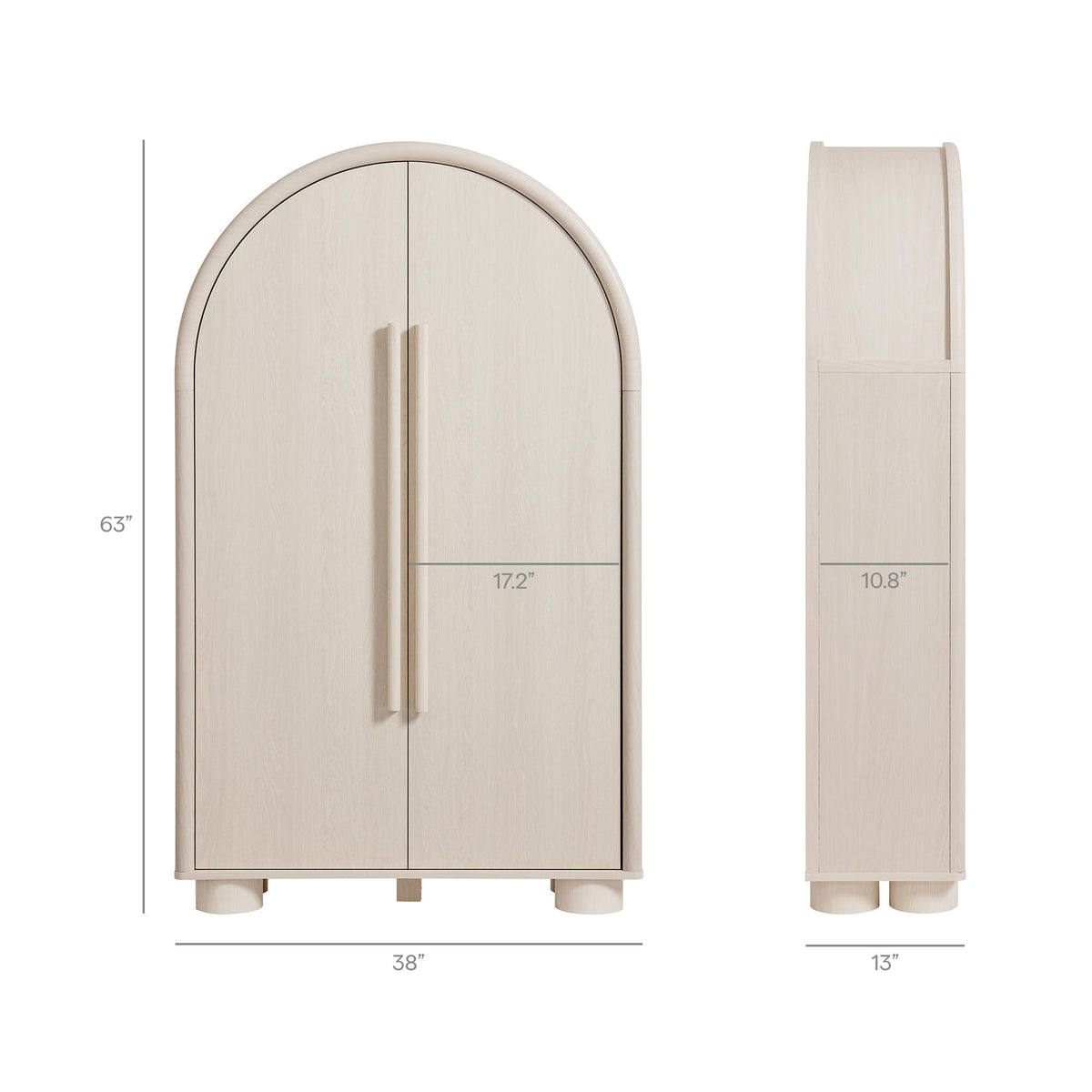 Bellamy Arched Fold-Out Desk Cabinet by Modway