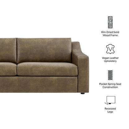 Liora 87 Inch Vegan Leather Sofa by Modway