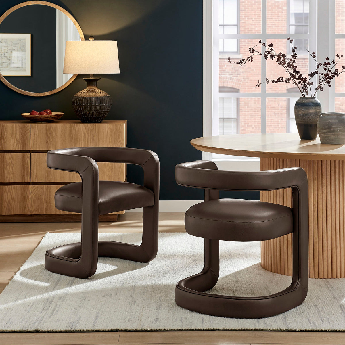 Winslow Premium Vegan Leather Dining Chair by Modway