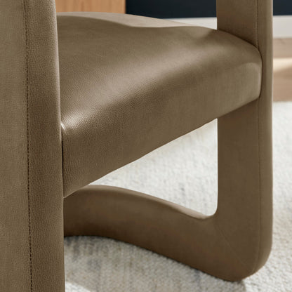 Winslow Premium Vegan Leather Dining Chair by Modway