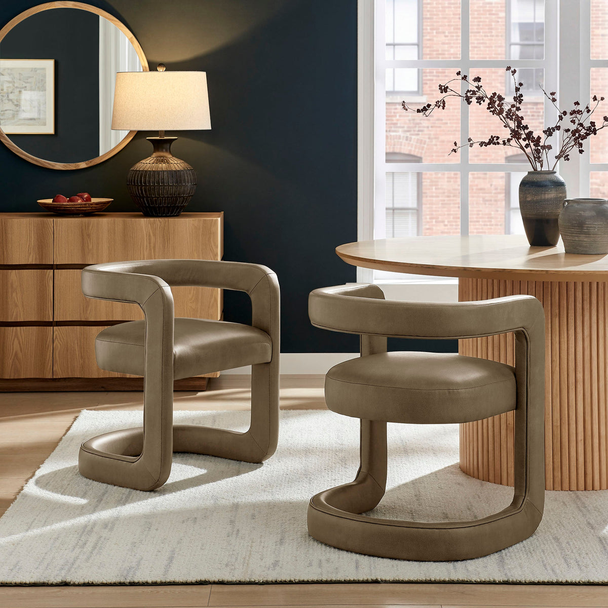 Winslow Premium Vegan Leather Dining Chair by Modway