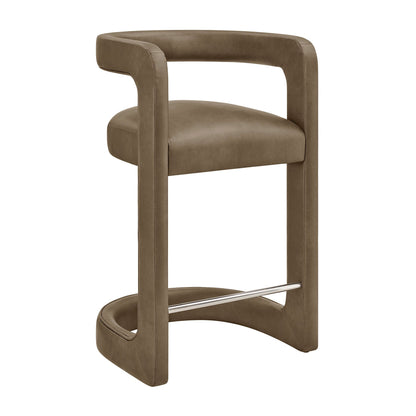 Winslow Premium Vegan Leather Counter Stool by Modway