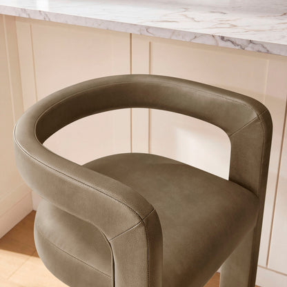 Winslow Premium Vegan Leather Counter Stool by Modway
