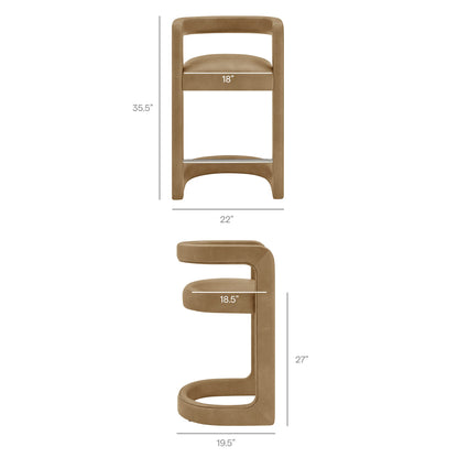 Winslow Premium Vegan Leather Counter Stool by Modway