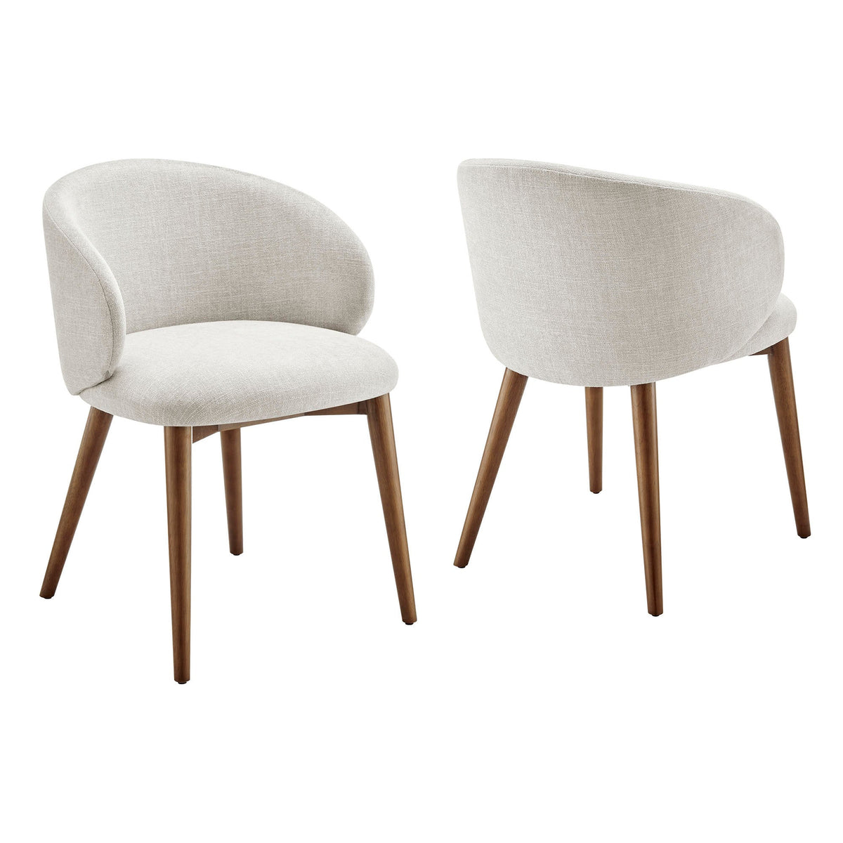 Anelle Upholstered Fabric Dining Chairs Set of 2 by Modway