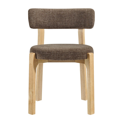 Marsha Upholstered Fabric Dining Chairs Set of 2 by Modway