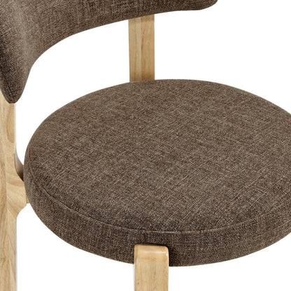 Marsha Upholstered Fabric Dining Chairs Set of 2 by Modway
