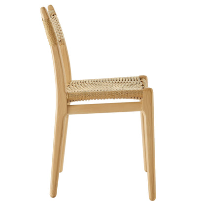 Wynn Rope and Wood Dining Side Chair by Modway