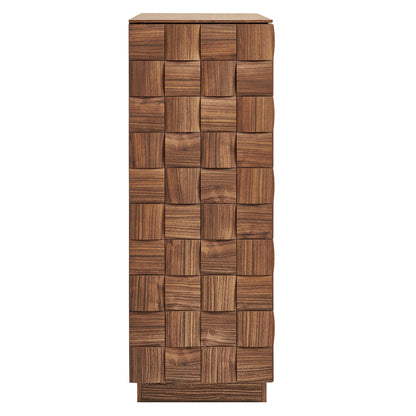 Duskin 39 Inch Geometric Block Design Tall Storage Cabinet by Modway