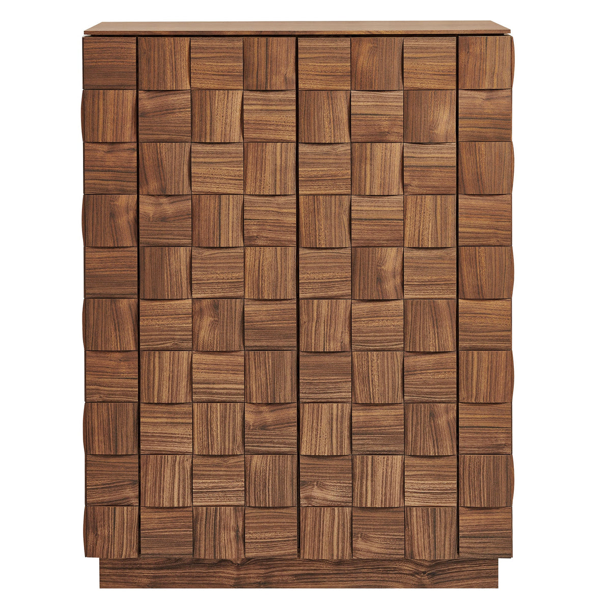 Duskin 39 Inch Geometric Block Design Tall Storage Cabinet by Modway