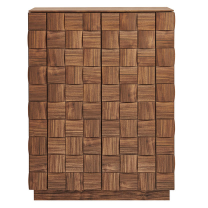 Duskin 39 Inch Geometric Block Design Tall Storage Cabinet by Modway
