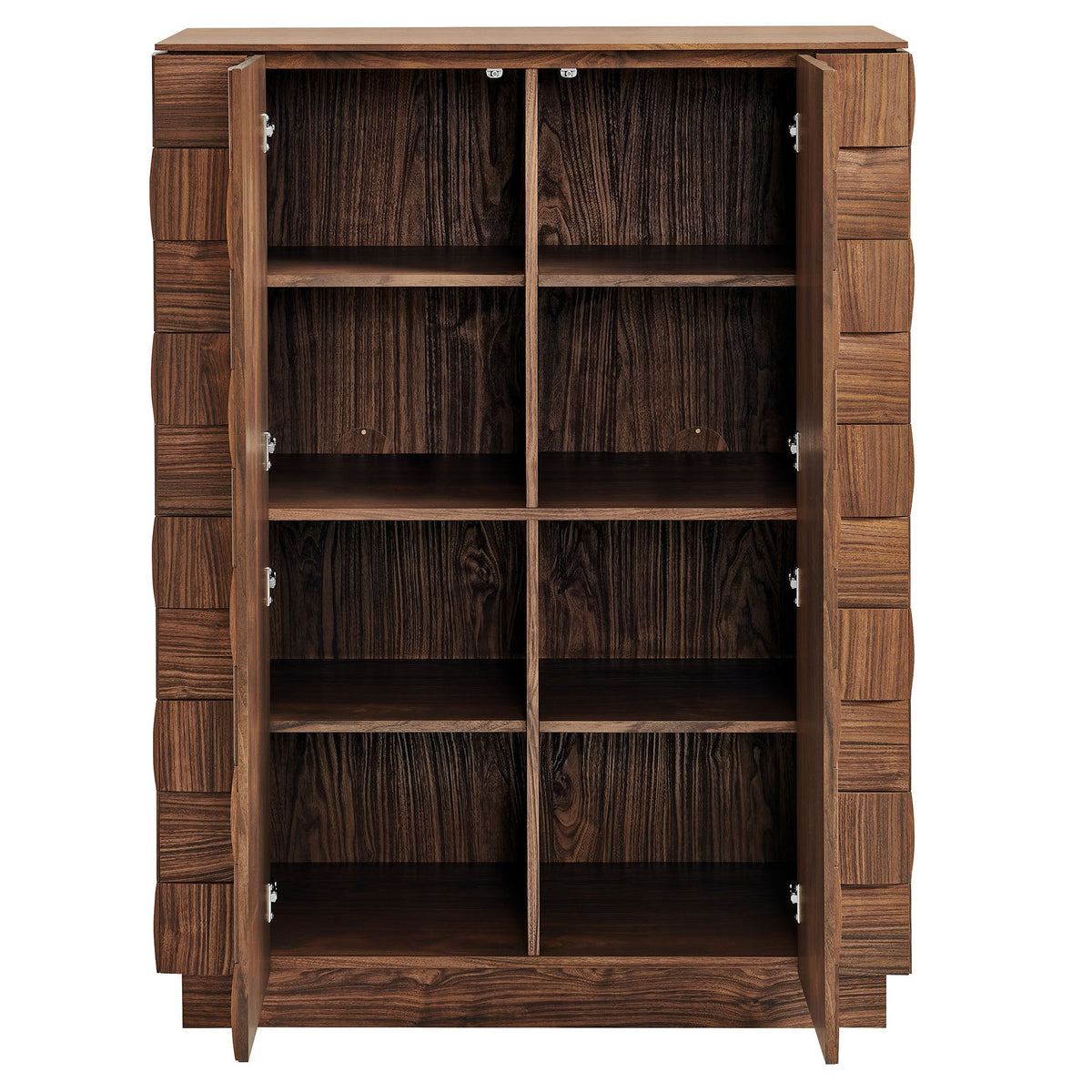 Duskin 39 Inch Geometric Block Design Tall Storage Cabinet by Modway