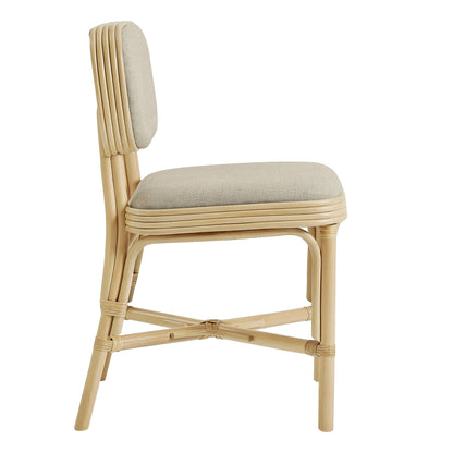 Bahari Upholstered Rattan Dining Chair by Modway