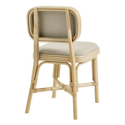 Bahari Upholstered Rattan Dining Chair by Modway