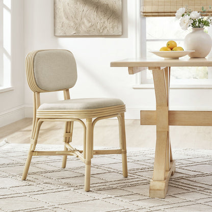 Bahari Upholstered Rattan Dining Chair by Modway