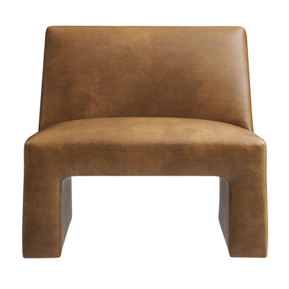 Amita Vegan Leather Armless Accent Chair by Modway