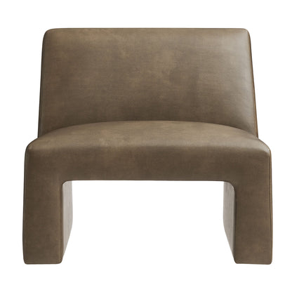 Amita Vegan Leather Armless Accent Chair by Modway