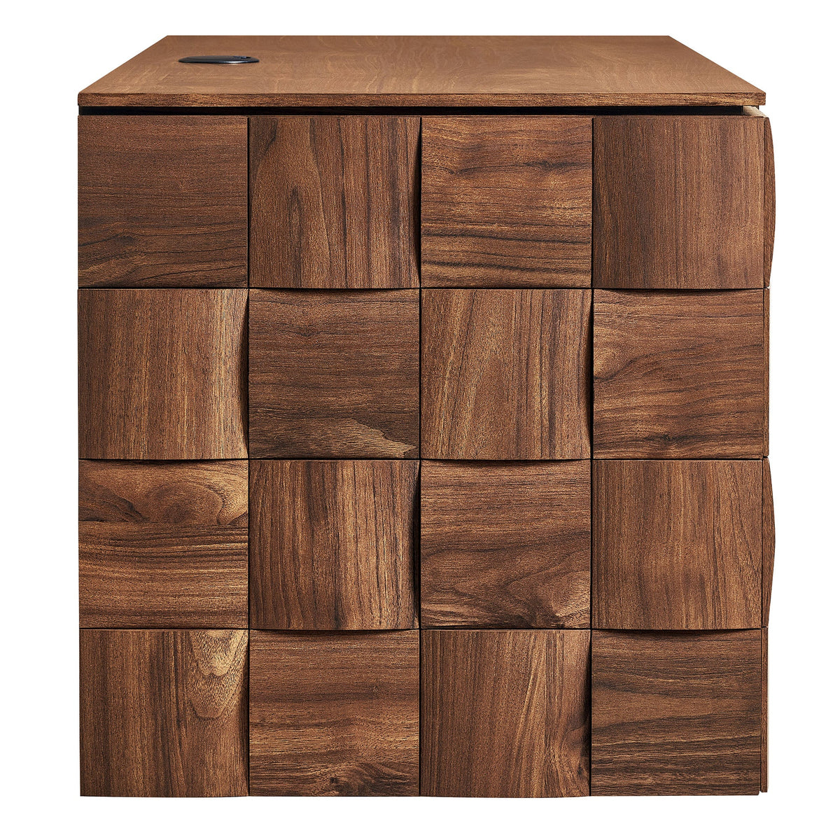 Duskin 39 Inch Geometric Block Design Wall Mounted TV Stand by Modway