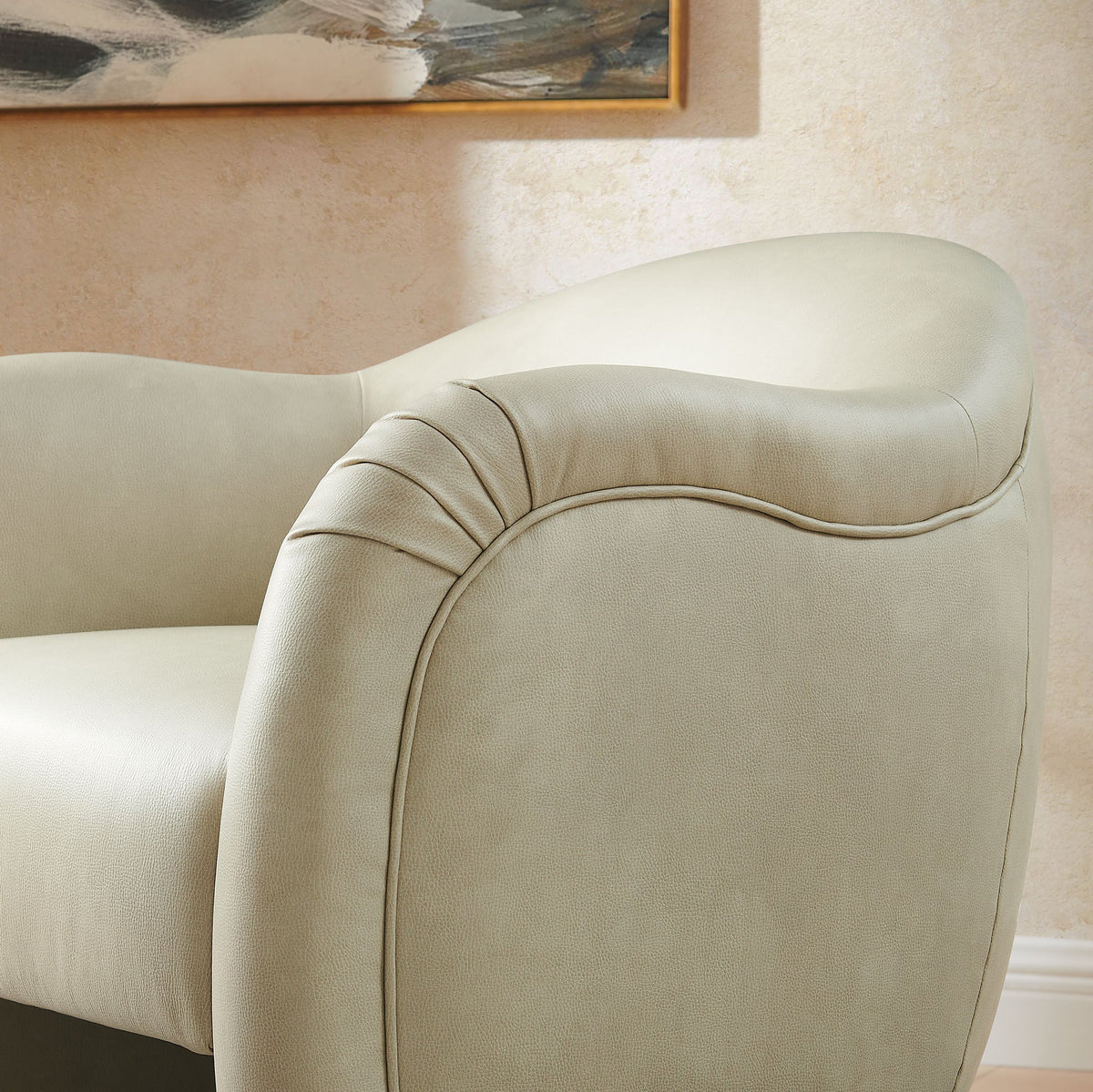 Compose Barrel Vegan Leather Accent Chair by Modway
