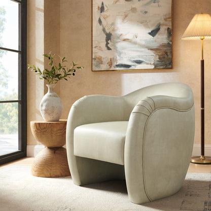 Compose Barrel Vegan Leather Accent Chair by Modway