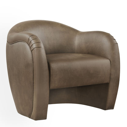 Compose Barrel Vegan Leather Accent Chair by Modway