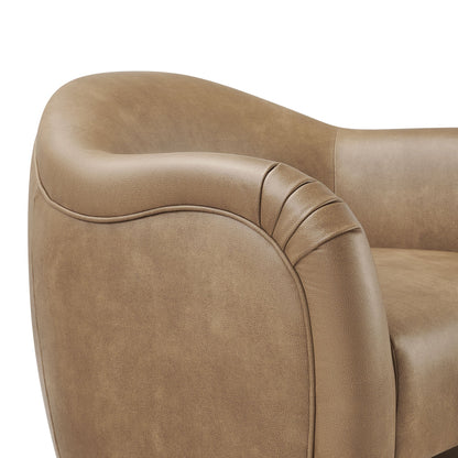 Compose Barrel Vegan Leather Accent Chair by Modway