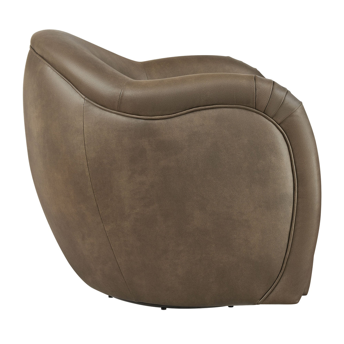 Compose Barrel Vegan Leather Swivel Armchair by Modway