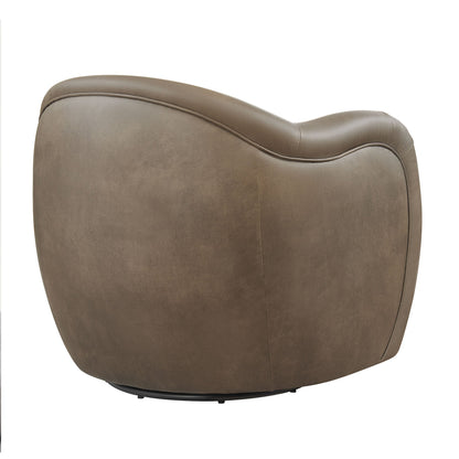 Compose Barrel Vegan Leather Swivel Armchair by Modway