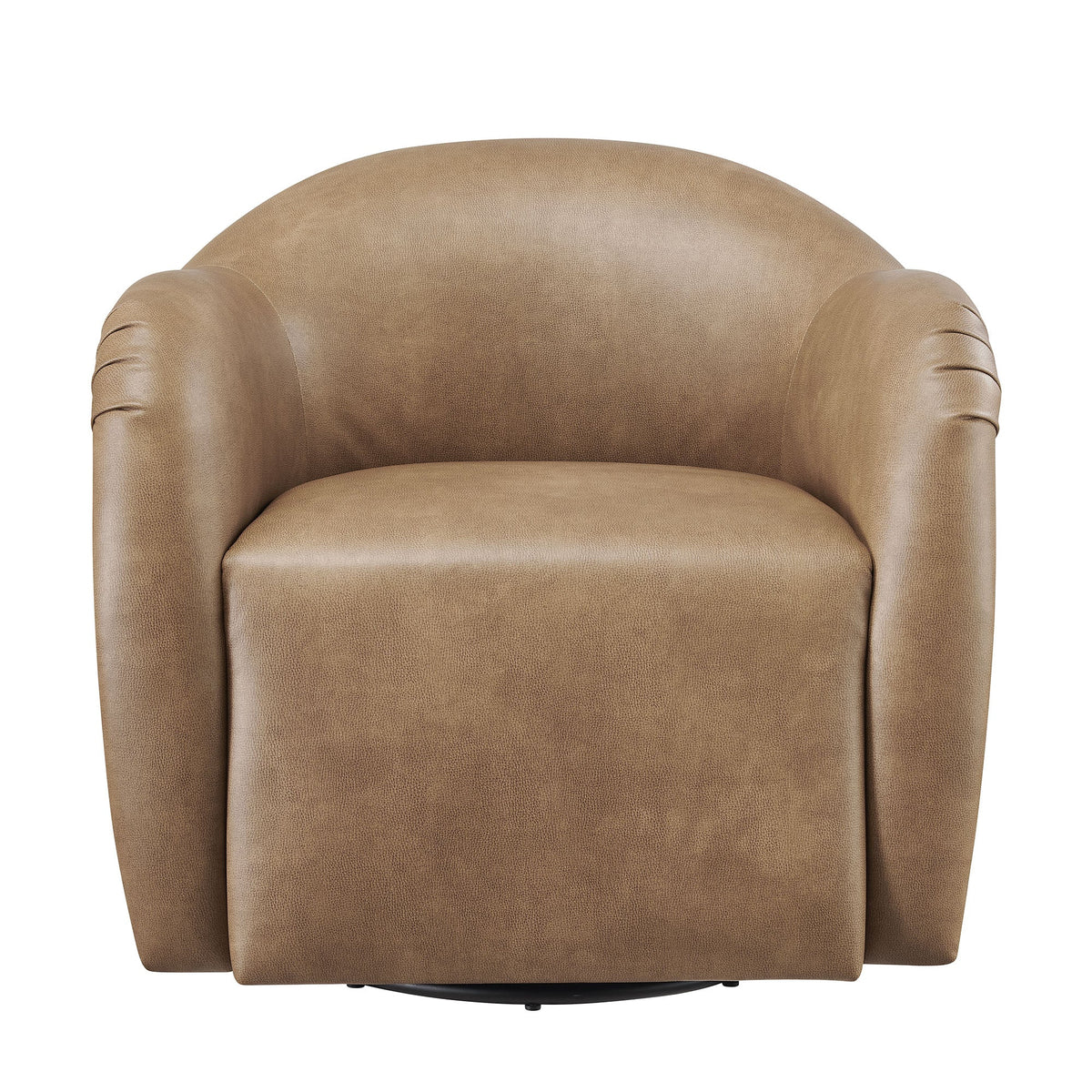Compose Barrel Vegan Leather Swivel Armchair by Modway