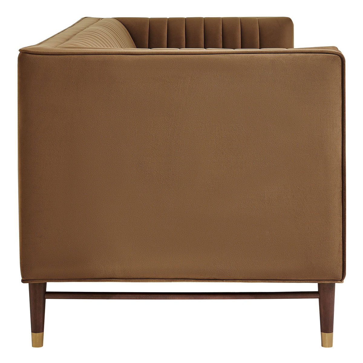 Devote 93 Inch Performance Velvet Channel Tufted Sofa by Modway