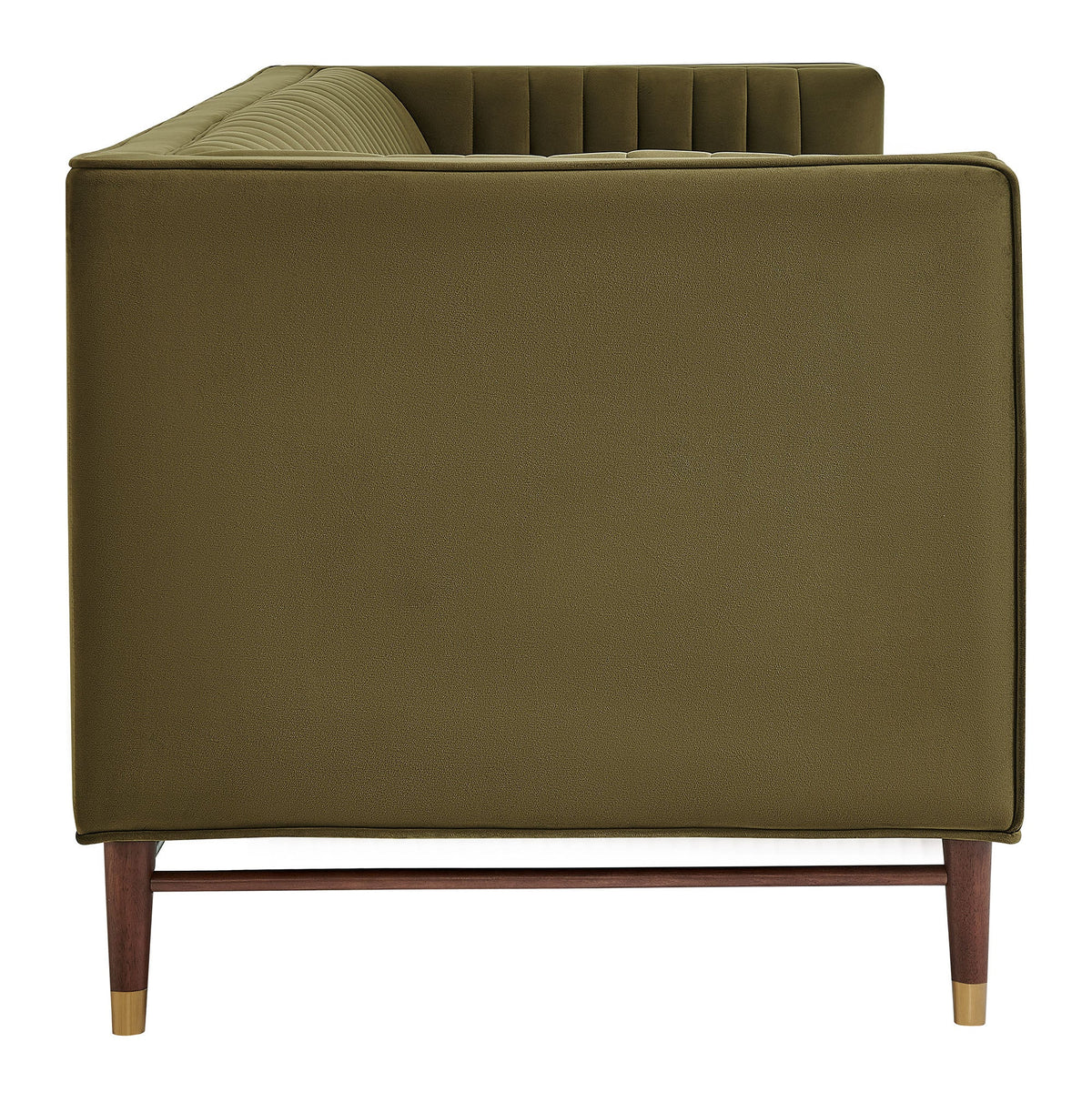 Devote 93 Inch Performance Velvet Channel Tufted Sofa by Modway