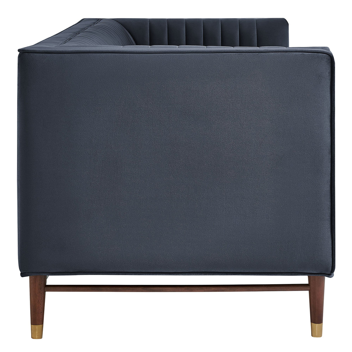 Devote 93 Inch Performance Velvet Channel Tufted Sofa by Modway