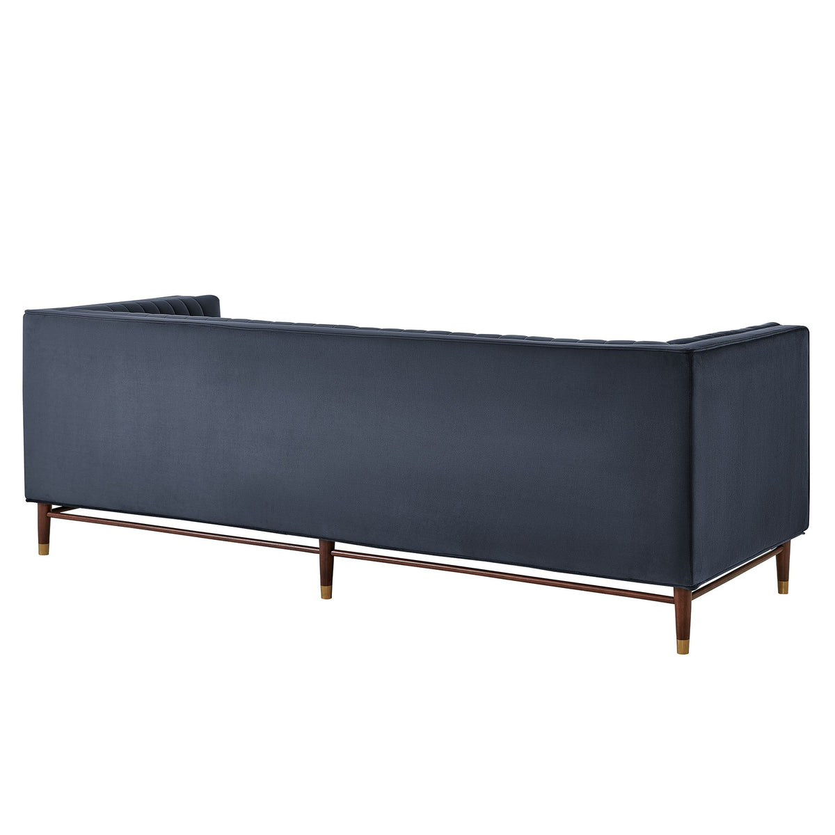Devote 93 Inch Performance Velvet Channel Tufted Sofa by Modway