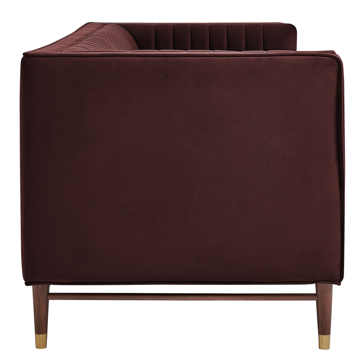 Devote 93 Inch Performance Velvet Channel Tufted Sofa by Modway