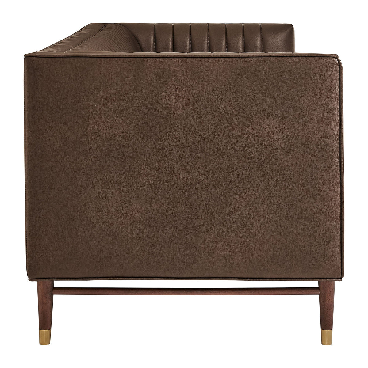 Devote 93 Inch Vegan Leather Channel Tufted Sofa by Modway