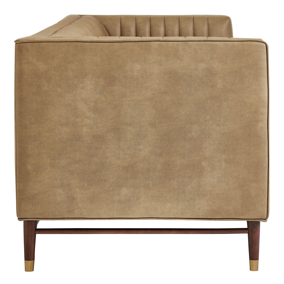 Devote 93 Inch Vegan Leather Channel Tufted Sofa by Modway