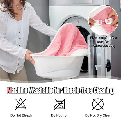 Electric Heated Blanket Throw with 10 Heat Settings