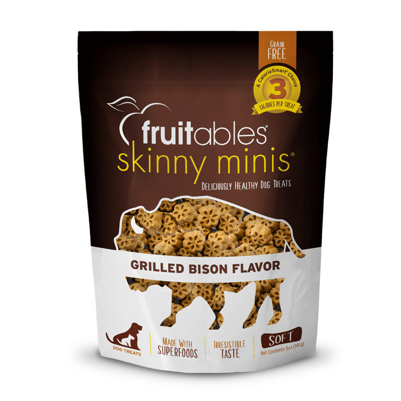 Fruitables Skinny Minis Grilled Bison Dog Treats (5oz)