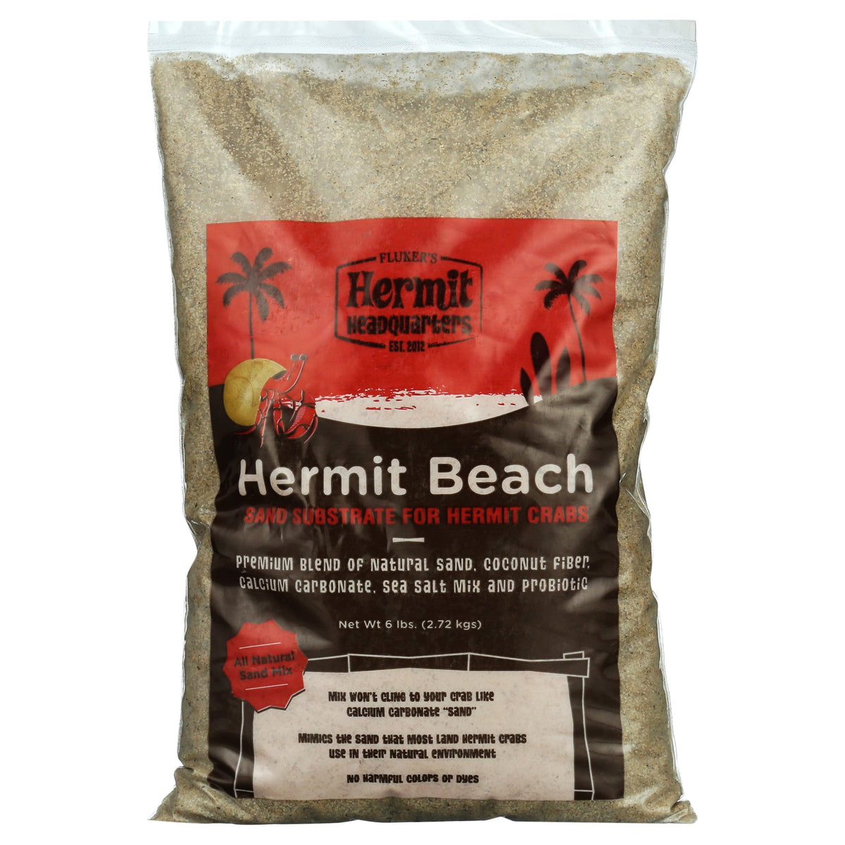 All- Natural Beach Sand Substrate for Hermit Crabs