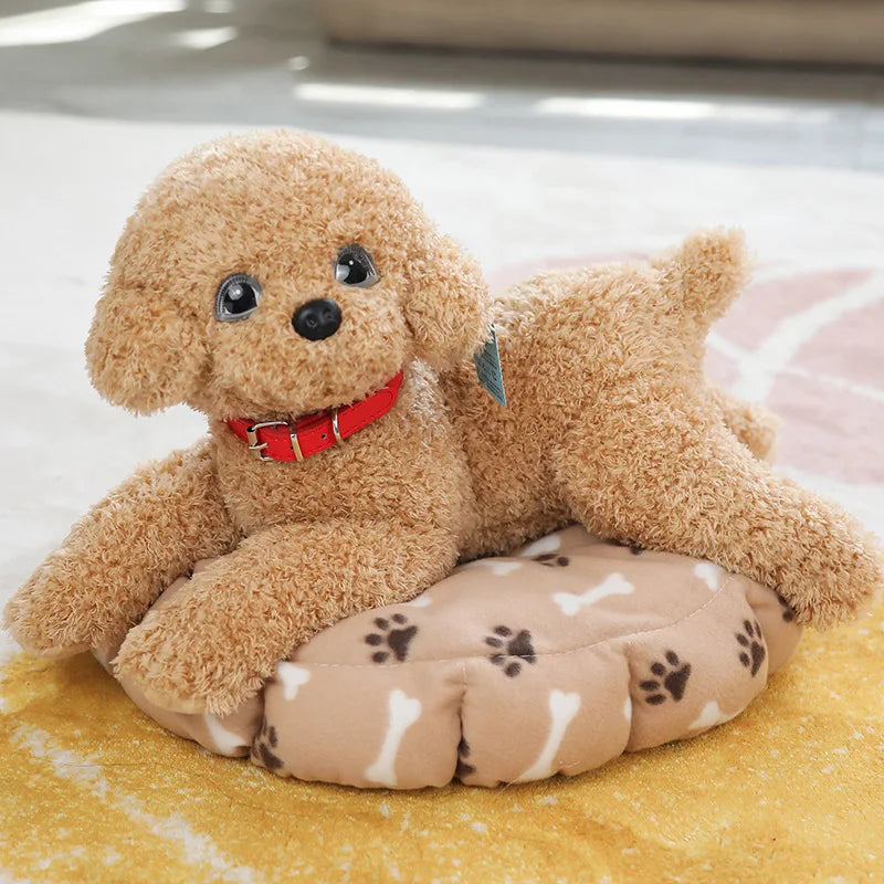 Realistic Teddy Dog Plush Toy – Soft Puppy Stuffed Animal
