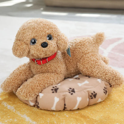 Realistic Teddy Dog Plush Toy – Soft Puppy Stuffed Animal