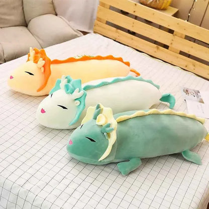 Giant Dragon Plush Pillow – Long Dragon Body Pillow 35.4"–59.1"