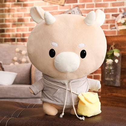 Cute Korean Drama Cow Plush Toy – Soft Milk Cow Stuffed Animal Pillow