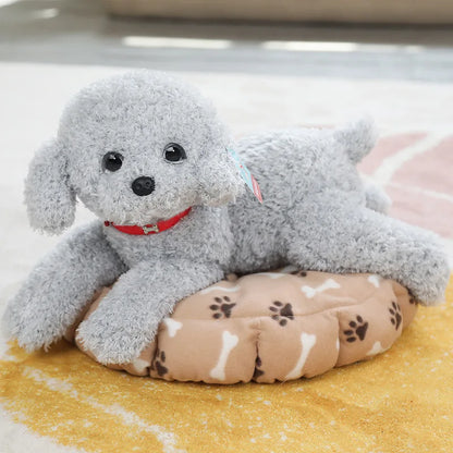 Realistic Teddy Dog Plush Toy – Soft Puppy Stuffed Animal