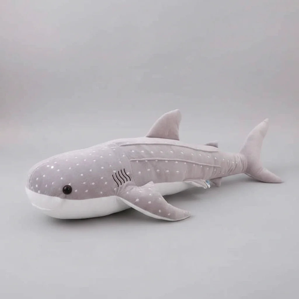 Giant Shark Plush Pillow – Soft Blue Whale Stuffed Animal Toy