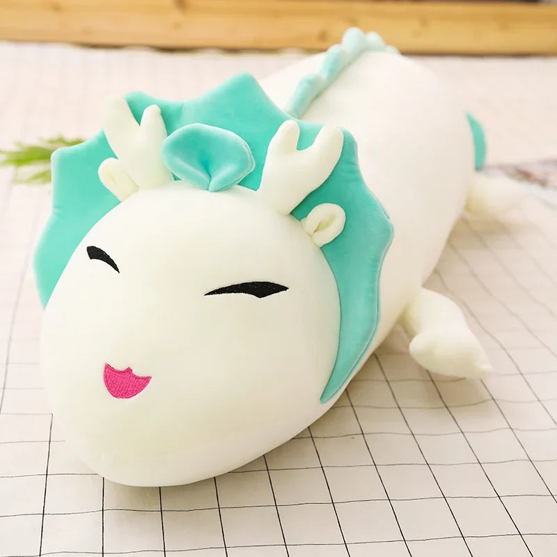 Giant Dragon Plush Pillow – Long Dragon Body Pillow 35.4"–59.1"